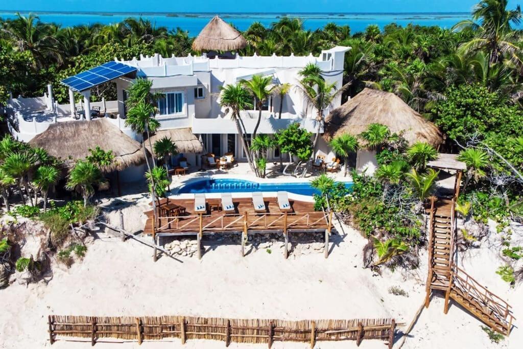 Luxury 5-Br Beachfront Home In Tulum Casa Sofia Gato Dış mekan fotoğraf