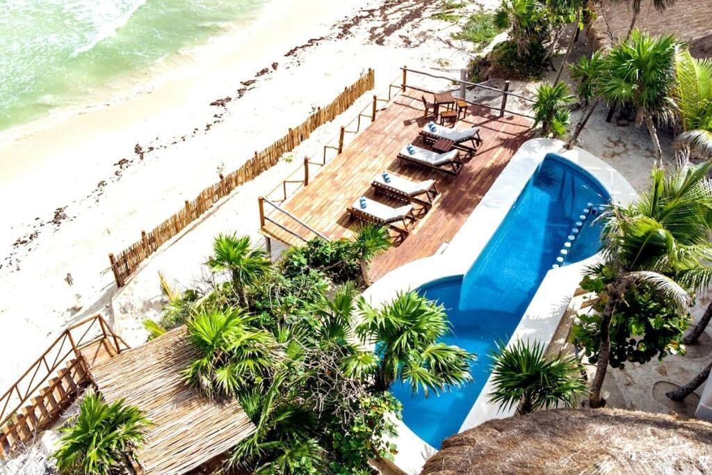 Luxury 5-Br Beachfront Home In Tulum Casa Sofia Gato Dış mekan fotoğraf